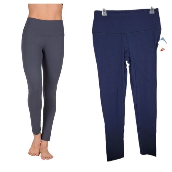 NWT 90 DEGREE blue‎ high waist power flex yoga legging L - Picture 1 of 10